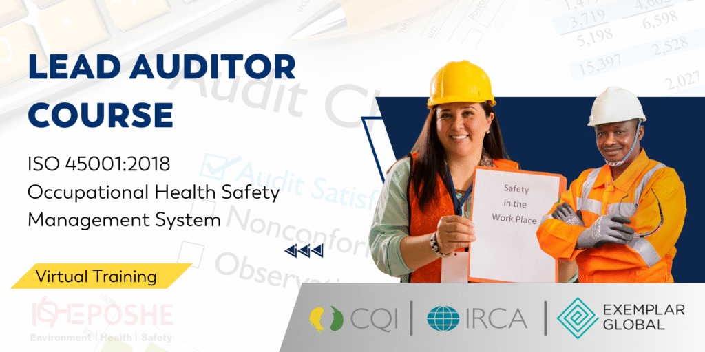 ISO 450012018 Lead Auditor Certification Course_ - Poshe Solutions ISO 45001:2018 Lead Auditor Certification Course​