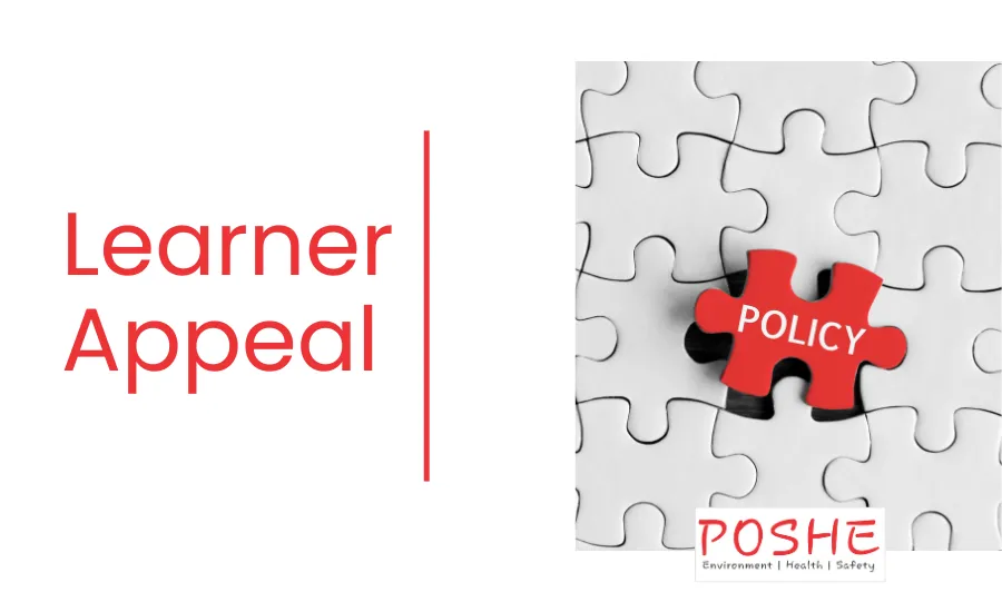 Learner Appeal Policy - POSHE